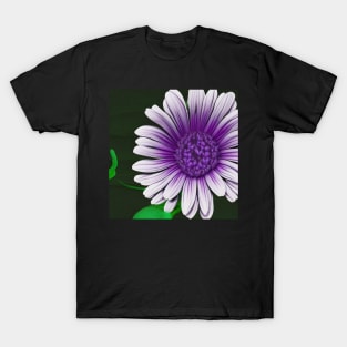 Purple Flower Design AI generated by @remlorart of Instagram T-Shirt